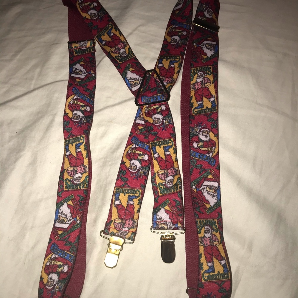 Santa Claus vintage suspenders